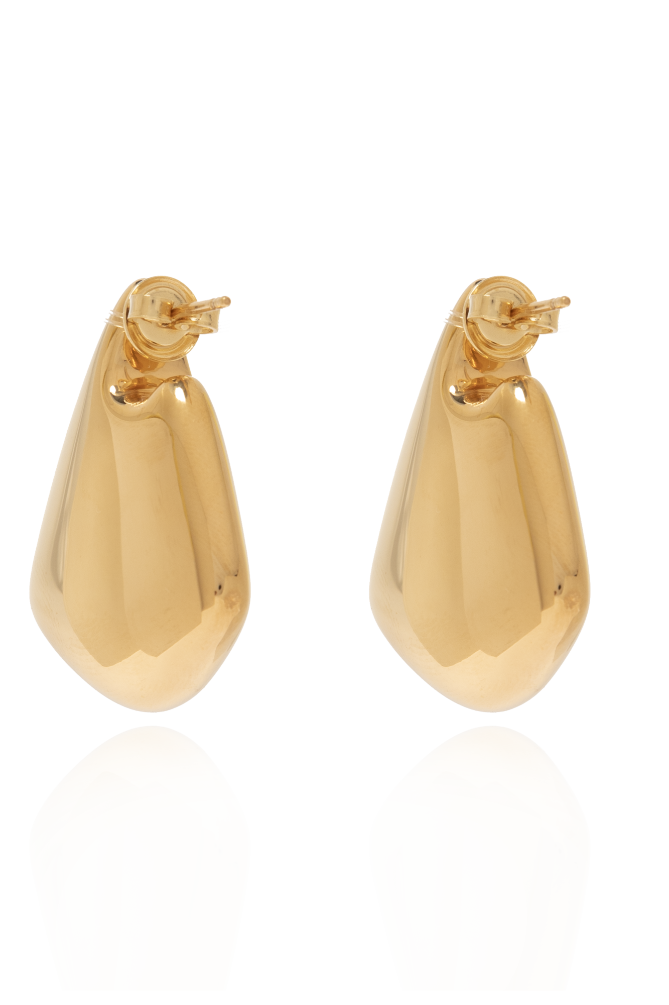 Bottega Veneta Silver Earrings 'Fin Small' | Women's